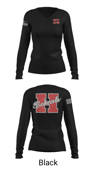 Womens Long Sleeve Vneck Shirt, Hope High School Basketball, Women's Basketball, Teamtime, Team time, sublimation, custom sports apparel, team uniforms, spirit wear, spiritwear, sports uniforms, custom shirts, team store, custom team store, fundraiser sports, apparel fundraiser
