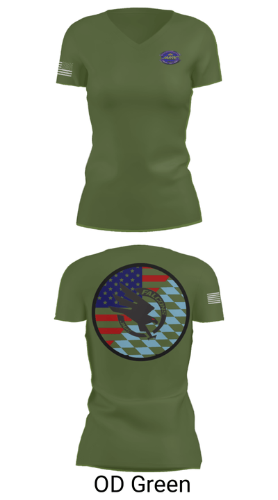 Falcon Team, JMRC 44221866 Women's Short Sleeve V-neck Shirt - 48