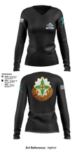 627th Hospital Center 70162219 Women's Long Sleeve V-neck Shirt - 3