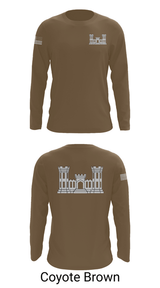 Long Sleeve Performance Shirt, 250TH ENGINEERING COMPANY, National Guard, Teamtime, Team time, sublimation, custom sports apparel, team uniforms, spirit wear, spiritwear, sports uniforms, custom shirts, team store, custom team store, fundraiser sports, apparel fundraiser