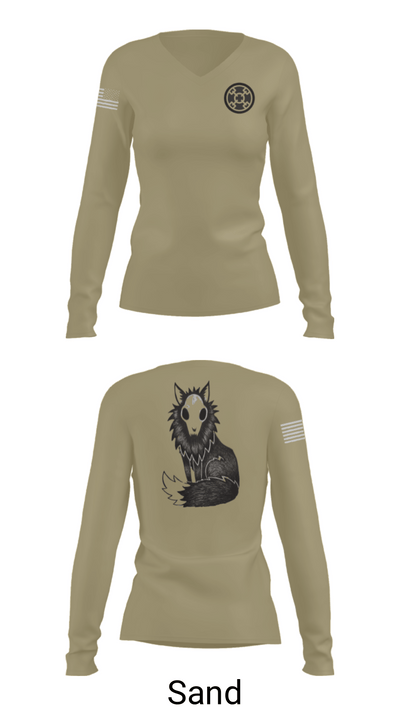 758th SMC 58080819 Women's Long Sleeve V-neck Shirt - 97