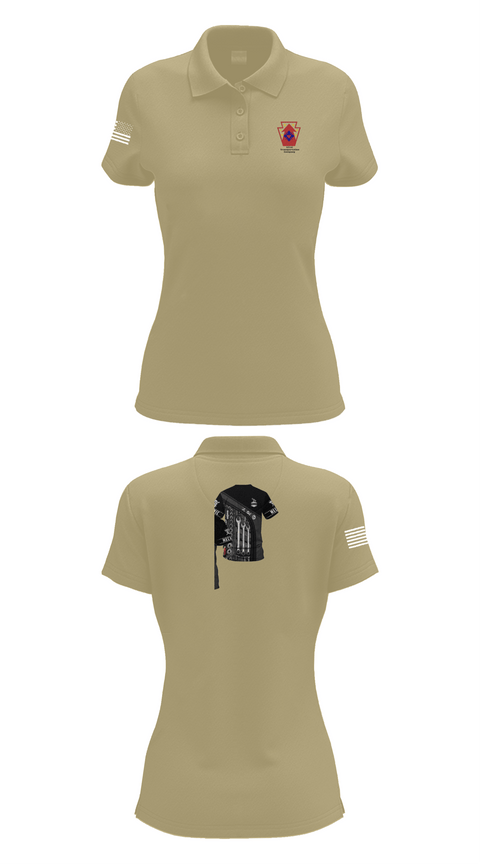 Womens Short Sleeve Performance Polo, 121 transportation, National Guard, Teamtime, Team time, sublimation, custom sports apparel, team uniforms, spirit wear, spiritwear, sports uniforms, custom shirts, team store, custom team store, fundraiser sports, apparel fundraiser