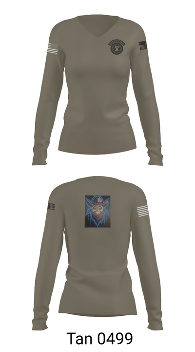 U.S. Army Recruiting Eau Claire 30738905 Women's Long Sleeve V-neck Shirt - 77