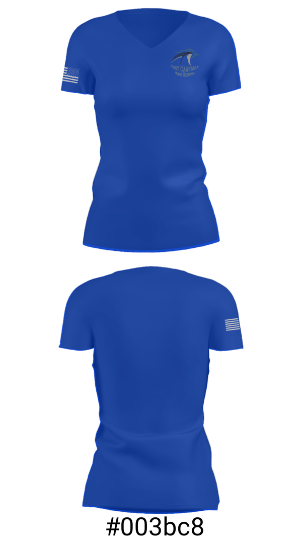 Women's Short Sleeve Vneck Shirt, Fort Campbell High School Tennis, Tennis, Teamtime, Team time, sublimation, custom sports apparel, team uniforms, spirit wear, spiritwear, sports uniforms, custom shirts, team store, custom team store, fundraiser sports, apparel fundraiser