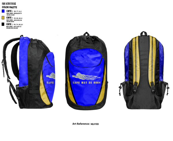 Gear Bag, Cape May, Cross Country, Teamtime, Team time, sublimation, custom sports apparel, team uniforms, spirit wear, spiritwear, sports uniforms, custom shirts, team store, custom team store, fundraiser sports, apparel fundraiser