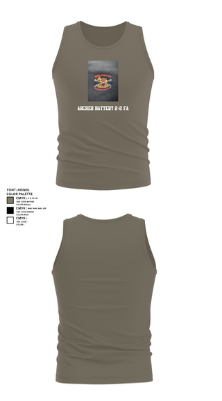 Tank Top, Archer Battery 2-2 FA, Army, Teamtime, Team time, sublimation, custom sports apparel, team uniforms, spirit wear, spiritwear, sports uniforms, custom shirts, team store, custom team store, fundraiser sports, apparel fundraiser