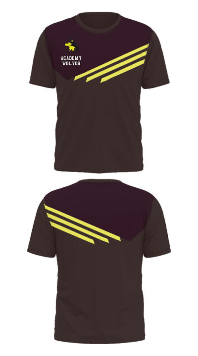 Academy Wolves 37011812 Short Sleeve Performance Shirt - 25
