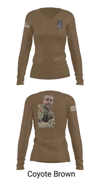 Women's Long Sleeve Vneck Shirt, 440 th Chem, Army, Teamtime, Team time, sublimation, custom sports apparel, team uniforms, spirit wear, spiritwear, sports uniforms, custom shirts, team store, custom team store, fundraiser sports, apparel fundraiser