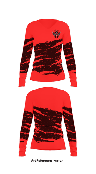 Women's Long Sleeve Vneck Shirt, North Garland High School Softball, Softball, Teamtime, Team time, sublimation, custom sports apparel, team uniforms, spirit wear, spiritwear, sports uniforms, custom shirts, team store, custom team store, fundraiser sports, apparel fundraiser