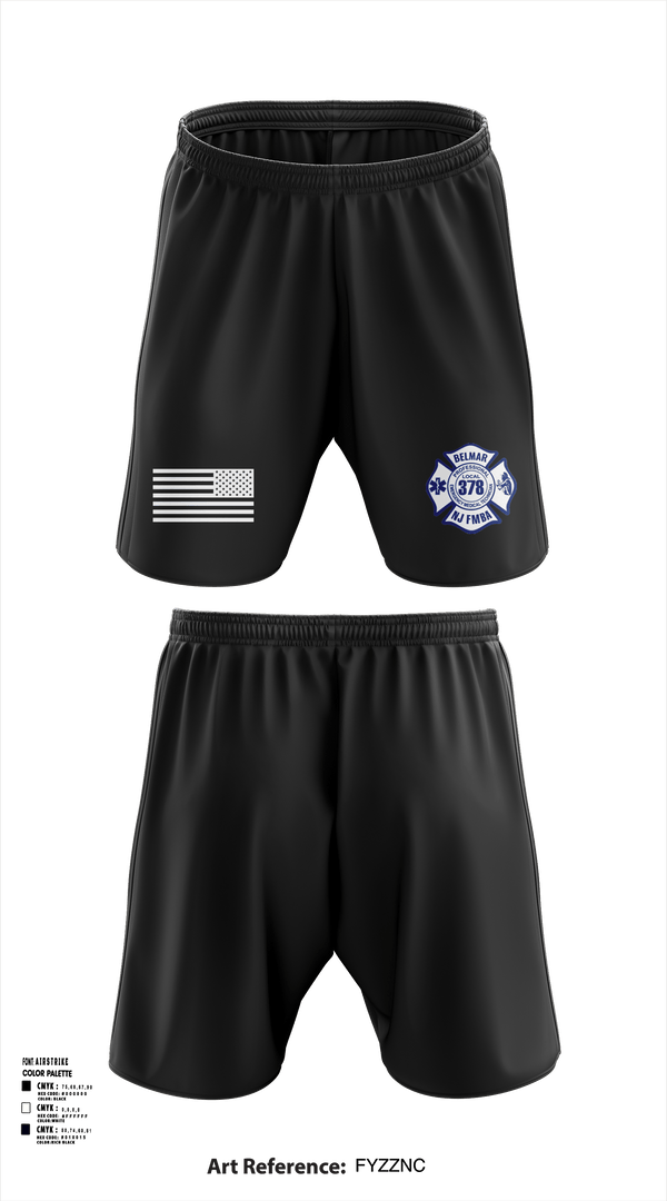 Athletic Shorts With Pockets, Belmar FMBA, Fire Department, Teamtime, Team time, sublimation, custom sports apparel, team uniforms, spirit wear, spiritwear, sports uniforms, custom shirts, team store, custom team store, fundraiser sports, apparel fundraiser