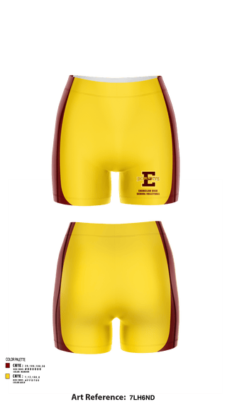 Womens Shorts, Enumclaw High School Volleyball, Women's Volleyball, Teamtime, Team time, sublimation, custom sports apparel, team uniforms, spirit wear, spiritwear, sports uniforms, custom shirts, team store, custom team store, fundraiser sports, apparel fundraiser