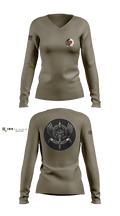 27 SOSFS 26086736 Women's Long Sleeve V-neck Shirt - 5