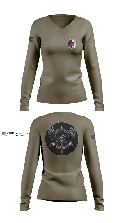 27 SOSFS 26086736 Women's Long Sleeve V-neck Shirt - 5