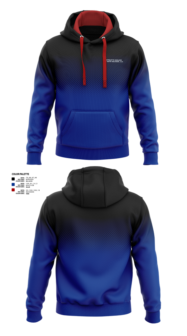 Hoodie, Whiteley’s Hauling And Auto Salvage, , Teamtime, Team time, sublimation, custom sports apparel, team uniforms, spirit wear, spiritwear, sports uniforms, custom shirts, team store, custom team store, fundraiser sports, apparel fundraiser