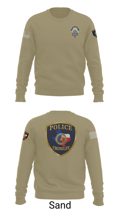 Crowley Police Department 8097883 Crew Neck Sweatshirt - 81