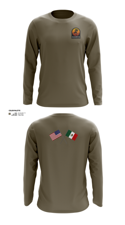 Acosta Construction Services 3316736 Long Sleeve Performance Shirt 1
