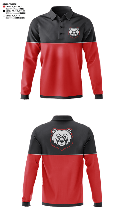 Bear River High School Golf 54713106 Long Sleeve Performance Polo - 41