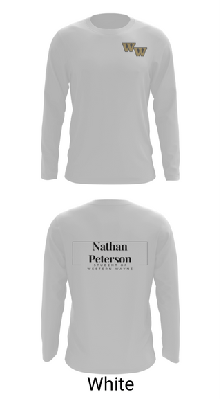 Long Sleeve Performance Shirt, Student of Western Wayne, , Teamtime, Team time, sublimation, custom sports apparel, team uniforms, spirit wear, spiritwear, sports uniforms, custom shirts, team store, custom team store, fundraiser sports, apparel fundraiser