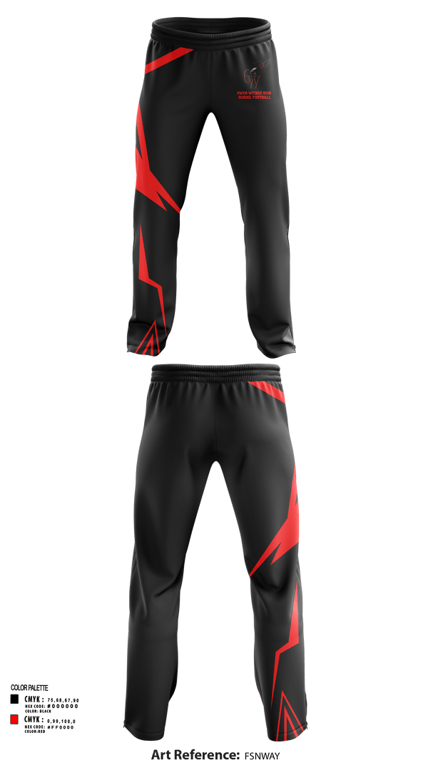 Sweatpants, Owen-Withee High School Football, Football, Teamtime, Team time, sublimation, custom sports apparel, team uniforms, spirit wear, spiritwear, sports uniforms, custom shirts, team store, custom team store, fundraiser sports, apparel fundraiser