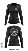 Kennesaw Mountain NJROTC 60987688 Women's Long Sleeve V-neck Shirt - 126