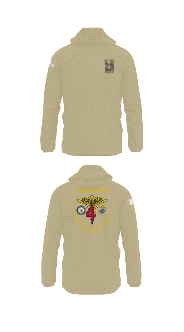 Windbreaker, 4th Med Battalion, Marines, Teamtime, Team time, sublimation, custom sports apparel, team uniforms, spirit wear, spiritwear, sports uniforms, custom shirts, team store, custom team store, fundraiser sports, apparel fundraiser