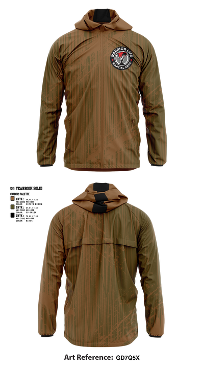 Warrior Life Martial Arts 74731614 Windbreaker - 1