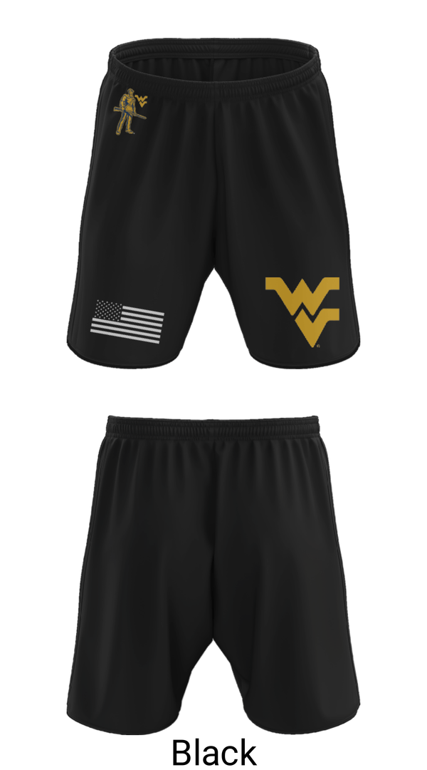 Athletic Shorts With Pockets, West Virginia University Track, Track & Field, Teamtime, Team time, sublimation, custom sports apparel, team uniforms, spirit wear, spiritwear, sports uniforms, custom shirts, team store, custom team store, fundraiser sports, apparel fundraiser