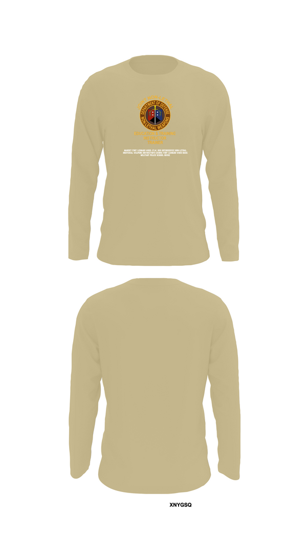Long Sleeve Performance Shirt, MARDET Fort Leonard Wood (FLW) DoD Interservice Non-Lethal Individual Weapons Instructor's Course Fort Leonard Wood Basic Military Police School House, , Teamtime, Team time, sublimation, custom sports apparel, team uniforms, spirit wear, spiritwear, sports uniforms, custom shirts, team store, custom team store, fundraiser sports, apparel fundraiser