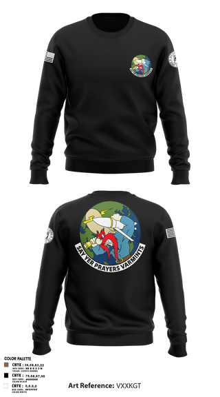 Crew Neck Sweatshirt, 20th Intelligence Squadron, Air Force, Teamtime, Team time, sublimation, custom sports apparel, team uniforms, spirit wear, spiritwear, sports uniforms, custom shirts, team store, custom team store, fundraiser sports, apparel fundraiser