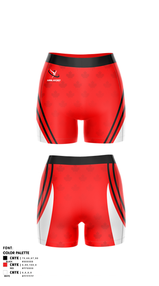 Womens Compression Shorts, Airblastoff Lions, Track & Field, Teamtime, Team time, sublimation, custom sports apparel, team uniforms, spirit wear, spiritwear, sports uniforms, custom shirts, team store, custom team store, fundraiser sports, apparel fundraiser