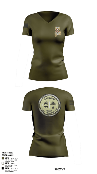 Womens Short Sleeve Vneck Shirt, Region D Narcotics, Police, Teamtime, Team time, sublimation, custom sports apparel, team uniforms, spirit wear, spiritwear, sports uniforms, custom shirts, team store, custom team store, fundraiser sports, apparel fundraiser