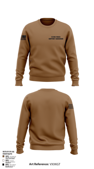 Crew Neck Sweatshirt, 122nd Force Support Squadron, Air Force, Teamtime, Team time, sublimation, custom sports apparel, team uniforms, spirit wear, spiritwear, sports uniforms, custom shirts, team store, custom team store, fundraiser sports, apparel fundraiser