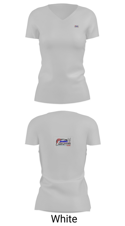 Jacquez Drywall llc 41912781 Women's Short Sleeve V-neck Shirt - 19