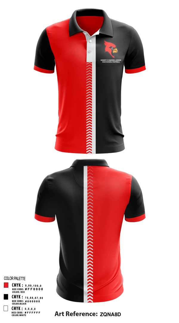 Short Sleeve Performance Polo, Robert D Campbell Junior High School Football, Football, Teamtime, Team time, sublimation, custom sports apparel, team uniforms, spirit wear, spiritwear, sports uniforms, custom shirts, team store, custom team store, fundraiser sports, apparel fundraiser
