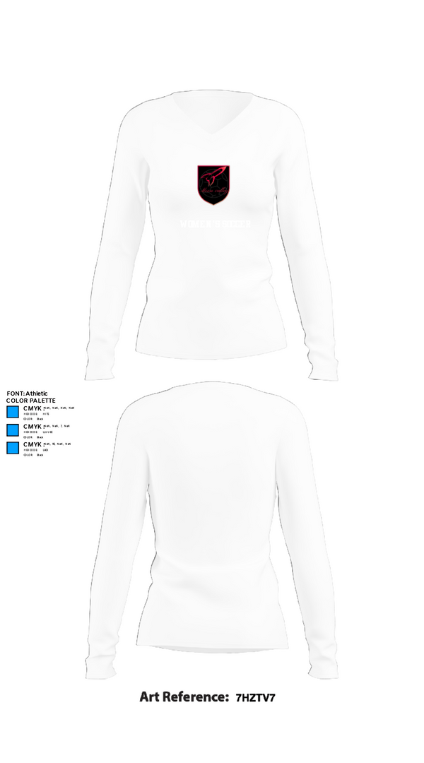 Women's Long Sleeve Vneck Shirt, Moon valley, Women's Soccer, Teamtime, Team time, sublimation, custom sports apparel, team uniforms, spirit wear, spiritwear, sports uniforms, custom shirts, team store, custom team store, fundraiser sports, apparel fundraiser