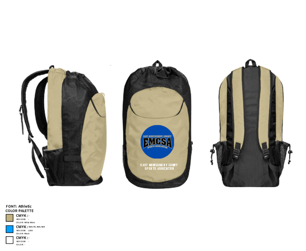 Gear Bag, East Montgomery County Sports Association, Spirit Store, Teamtime, Team time, sublimation, custom sports apparel, team uniforms, spirit wear, spiritwear, sports uniforms, custom shirts, team store, custom team store, fundraiser sports, apparel fundraiser