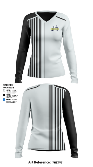 Womens Long Sleeve Vneck Shirt, Testimony Fitness, , Teamtime, Team time, sublimation, custom sports apparel, team uniforms, spirit wear, spiritwear, sports uniforms, custom shirts, team store, custom team store, fundraiser sports, apparel fundraiser