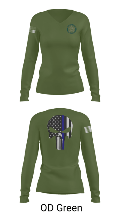 BROWARD SHERIFF EXPLORERS 82961941 Women's Long Sleeve V-neck Shirt - 54