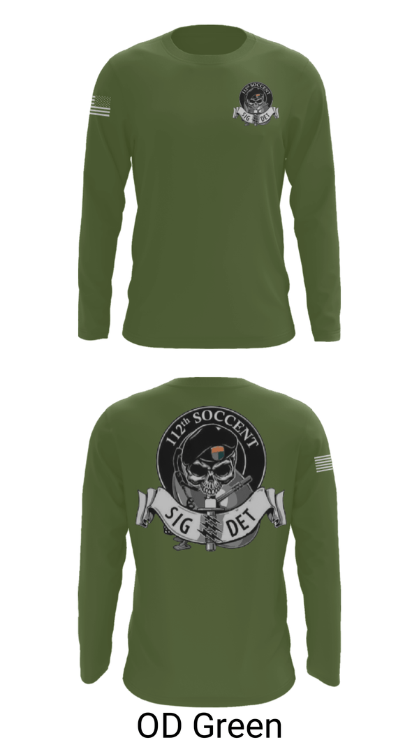 Long Sleeve Performance Shirt, 112 SOCCENT SIGDET, Army, Teamtime, Team time, sublimation, custom sports apparel, team uniforms, spirit wear, spiritwear, sports uniforms, custom shirts, team store, custom team store, fundraiser sports, apparel fundraiser
