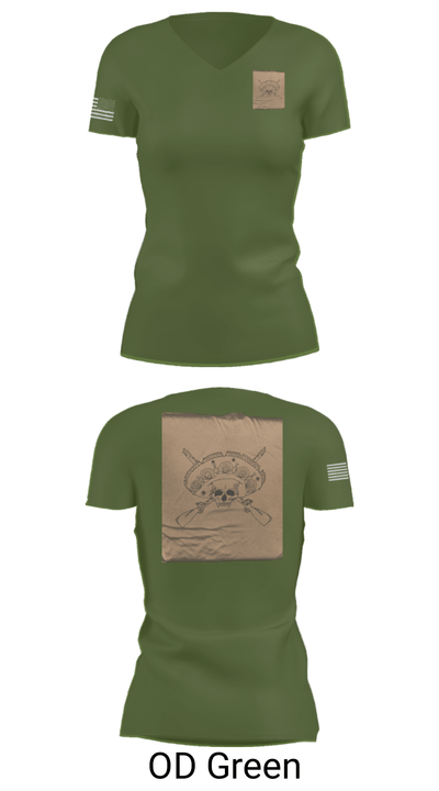 Los Pistoleros 43095637 Women's Short Sleeve V-neck Shirt - 48