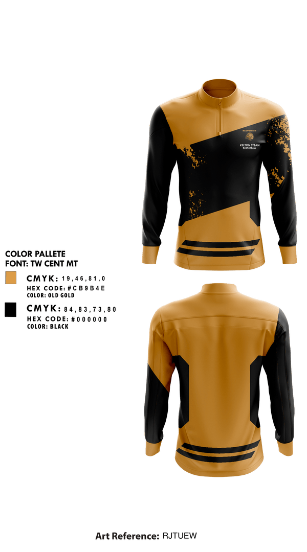 Quarter Zip Jacket, Kelton STEAM Academy Basketball, Women's Basketball, Teamtime, Team time, sublimation, custom sports apparel, team uniforms, spirit wear, spiritwear, sports uniforms, custom shirts, team store, custom team store, fundraiser sports, apparel fundraiser