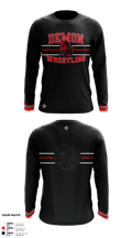Durango HS Wrestling 8720193 Long Sleeve Rash Guard Shirt - 2