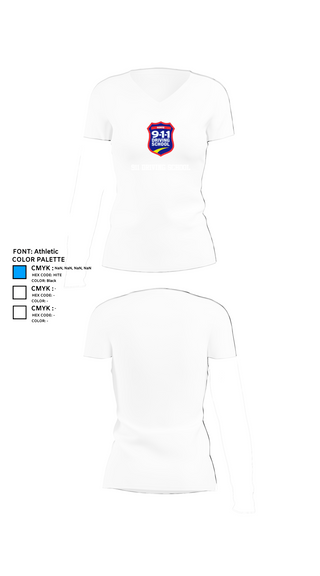 Womens Short Sleeve Vneck Shirt, 911 Driving School, , Teamtime, Team time, sublimation, custom sports apparel, team uniforms, spirit wear, spiritwear, sports uniforms, custom shirts, team store, custom team store, fundraiser sports, apparel fundraiser