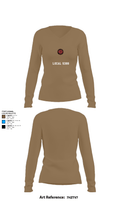 Local 5386 36178250 Women's Long Sleeve V-neck Shirt - 2