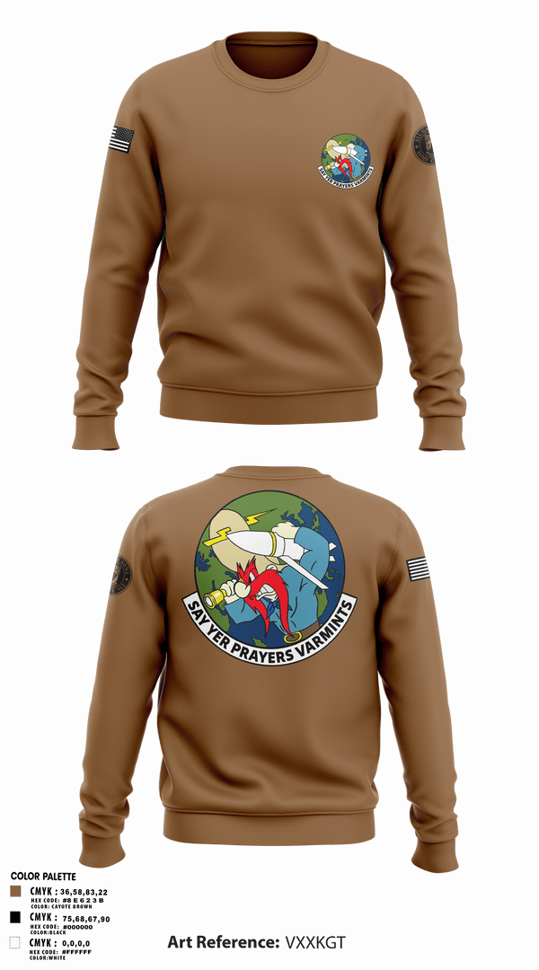 Crew Neck Sweatshirt, 20th Intelligence Squadron, Air Force, Teamtime, Team time, sublimation, custom sports apparel, team uniforms, spirit wear, spiritwear, sports uniforms, custom shirts, team store, custom team store, fundraiser sports, apparel fundraiser