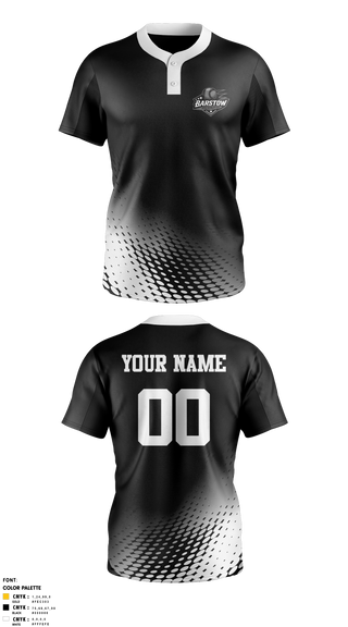 Two Button Softball Jersey, Barstow Little League Softball, Softball, Teamtime, Team time, sublimation, custom sports apparel, team uniforms, spirit wear, spiritwear, sports uniforms, custom shirts, team store, custom team store, fundraiser sports, apparel fundraiser