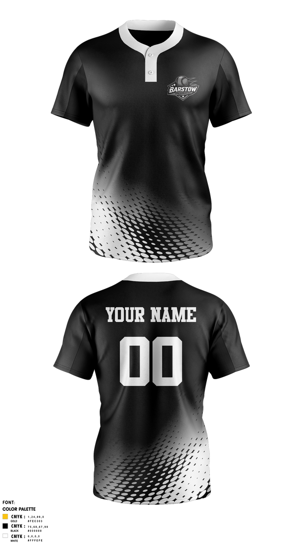 Two Button Softball Jersey, Barstow Little League Softball, Softball, Teamtime, Team time, sublimation, custom sports apparel, team uniforms, spirit wear, spiritwear, sports uniforms, custom shirts, team store, custom team store, fundraiser sports, apparel fundraiser