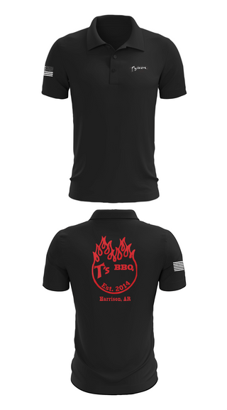 Short Sleeve Performance Polo, T’s BBQ, , Teamtime, Team time, sublimation, custom sports apparel, team uniforms, spirit wear, spiritwear, sports uniforms, custom shirts, team store, custom team store, fundraiser sports, apparel fundraiser