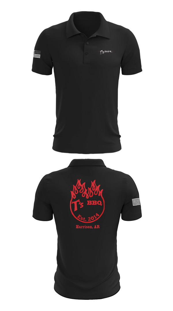 Short Sleeve Performance Polo, T’s BBQ, , Teamtime, Team time, sublimation, custom sports apparel, team uniforms, spirit wear, spiritwear, sports uniforms, custom shirts, team store, custom team store, fundraiser sports, apparel fundraiser