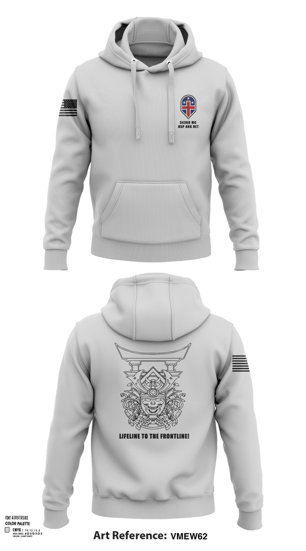 Hoodie, 343rd Medical Hospital Augmentation Detachment, , Teamtime, Team time, sublimation, custom sports apparel, team uniforms, spirit wear, spiritwear, sports uniforms, custom shirts, team store, custom team store, fundraiser sports, apparel fundraiser